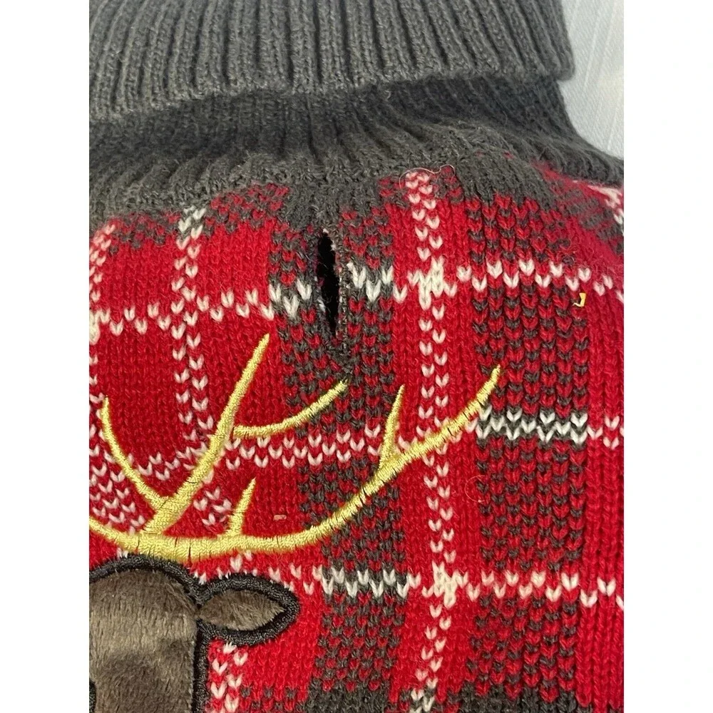 DUKE & DAISY Rudolph The Red Nose Raindeer Holiday Dog Sweater Sz L & XL New